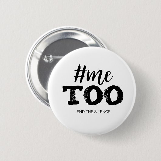 Metoo Einde stilte Ronde Button 5,7 Cm (Voorkant /achterkant)