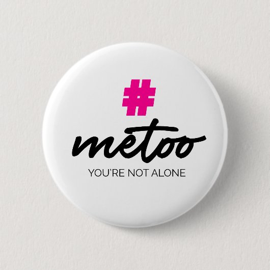 Metoo Je bent niet alleen Ronde Button 5,7 Cm (Voorkant)