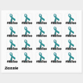 #MeToo Ontwerp met lint Vierkante Sticker (Vel)