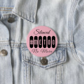 #Metoo Simple Black en Roze Button (In situ)