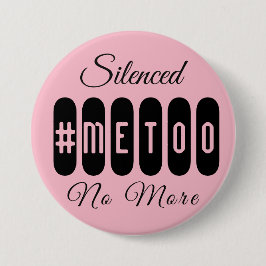 #Metoo Simple Black en Roze Button
