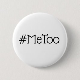 #Metoo Simple Black en White Button
