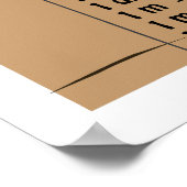 Metrische conversiegrafiek voor kinderen poster (Hoek)