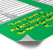 Metrische omrekeningsgrafiek - Poster (Hoek)