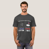 Metrische systemen versus landingen op Moon Sarcas T-shirt (Voorkant volledig)