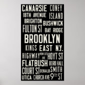  metro-afdruk "Brooklyn Bound" Poster (Voorkant)