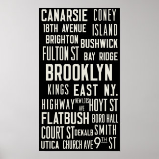  metro-afdruk "Brooklyn Bound" Poster