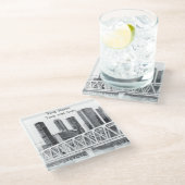 Metro bridge Onderzetter Glazen Onderzetter (Schuin)