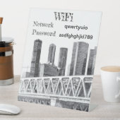 Metro bridge pedestal-bord reclamebord met voetstuk (Insitu)