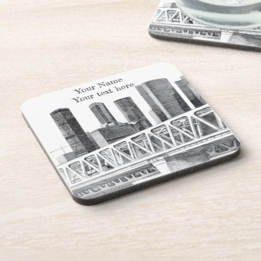 Metro brug bier onderzetter (Linkerzijde)