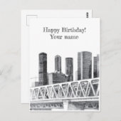 Metro brug briefkaart (Voorkant / Achterkant)