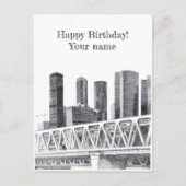 Metro brug briefkaart (Voorkant)