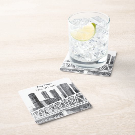 Metro brug kartonnen onderzetters (Insitu)