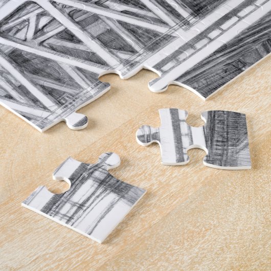 Metro brug legpuzzel (Zijkant)