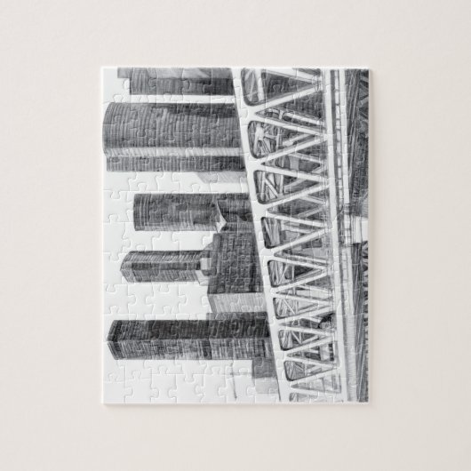 Metro brug legpuzzel (Verticaal)