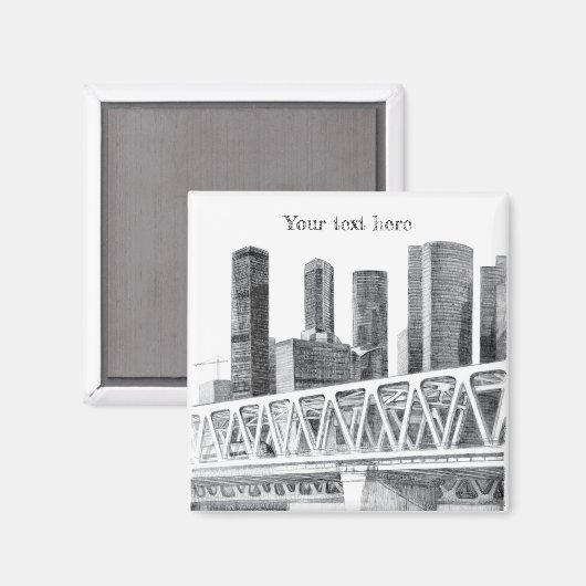 Metro brug magneet (Voorkant / Achterkant)