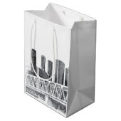 Metro brug medium cadeauzakje (Achterkant Gekanteld)