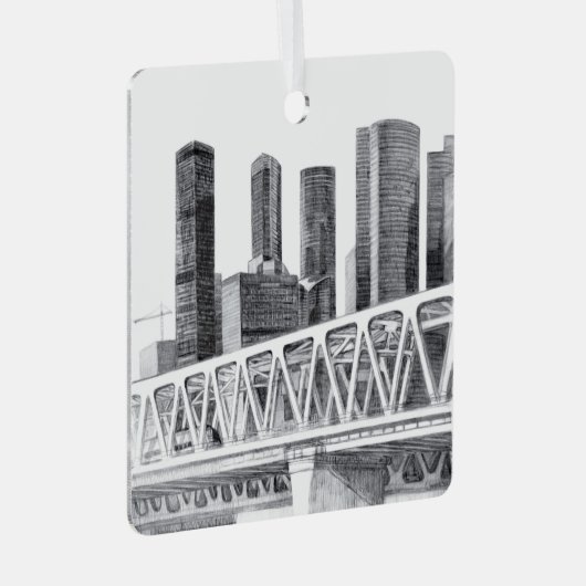 Metro brug metalen ornament (Voorkant Rechts)