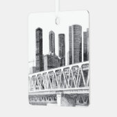 Metro brug metalen ornament (Voorkant links)