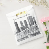 Metro brug Potlood tekening Bedankzakje (Gezegeld)