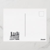 Metro brug Potlood tekening Folie Feestdagen Briefkaart (Achterkant)