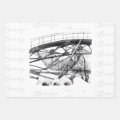 Metro brug Potlood tekening Inpakpapier Vel (Voorkant)