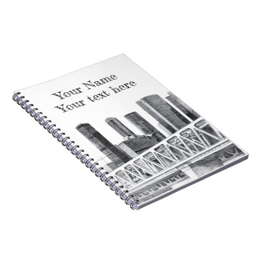 Metro brug Potlood tekening Notitieboek (Rechterzijde)