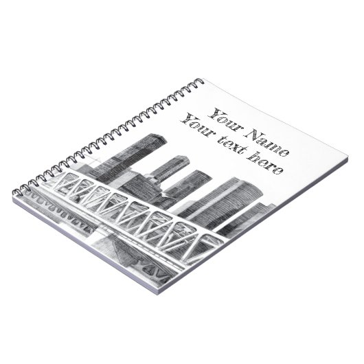 Metro brug Potlood tekening Notitieboek (Linkerzijde)