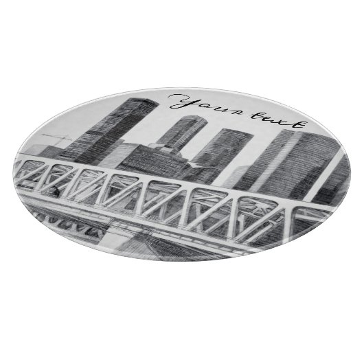 Metro brug Potlood tekening Snijplank (Hoek)