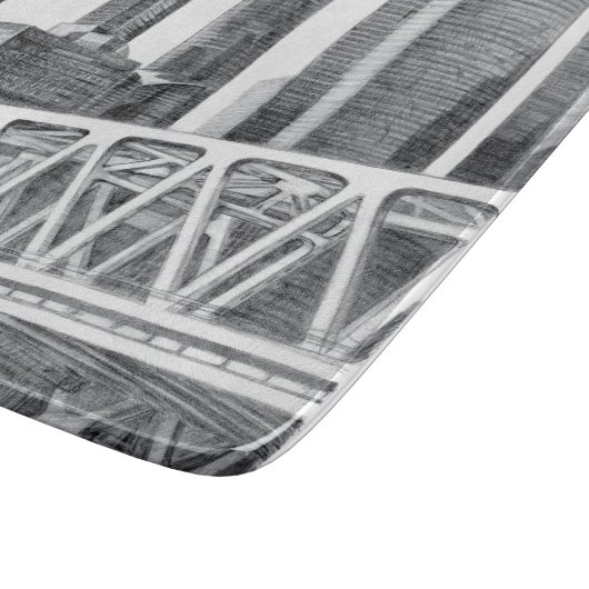 Metro brug snijplank (Hoek)