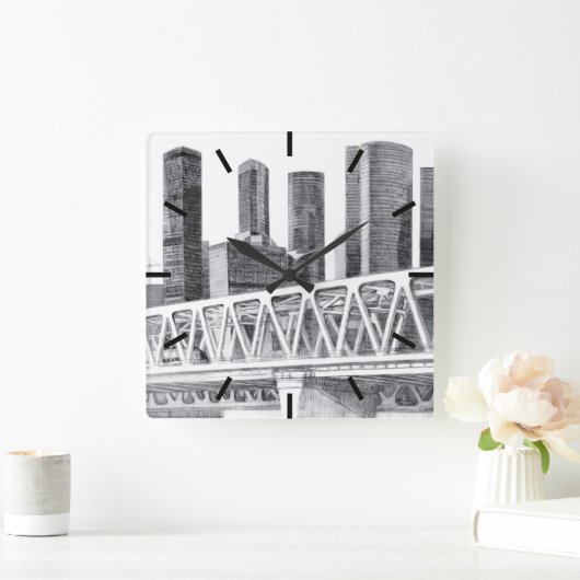 Metro brug vierkante klok (Huis)