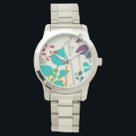 Metro Garden III Horloge<br><div class="desc">Floral</div>