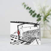 Metro Gran Vía Madrid Briefkaart (Staand voorkant)