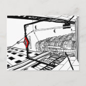 Metro Gran Vía Madrid Briefkaart (Voorkant)