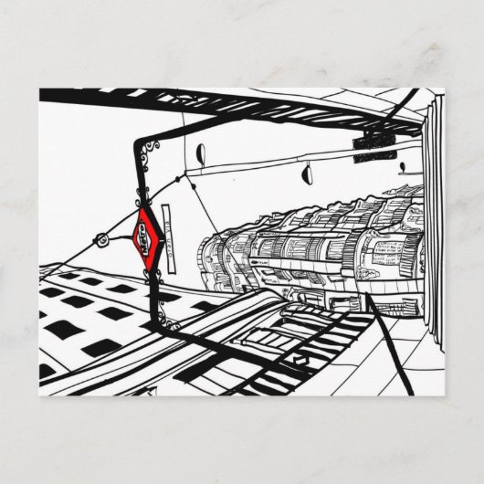 Metro Gran Vía Madrid Briefkaart (Voorkant)