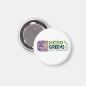 Metro Greens Urban Farming T-Shirt | City Gardener Magneet (Voorkant / Achterkant)