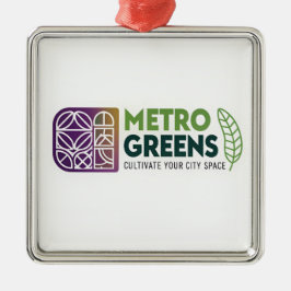 Metro Greens Urban Farming T-Shirt | City Gardener Metalen Ornament