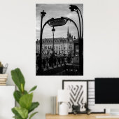 Metro-ingang Parijs Poster (Thuiskantoor)