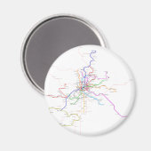 Metro kaart Spanje-Madrid Magneet (Voorkant / Achterkant)