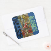 METRO KUSH VIERKANTE STICKER (Envelop)