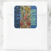METRO KUSH VIERKANTE STICKER (Tas)
