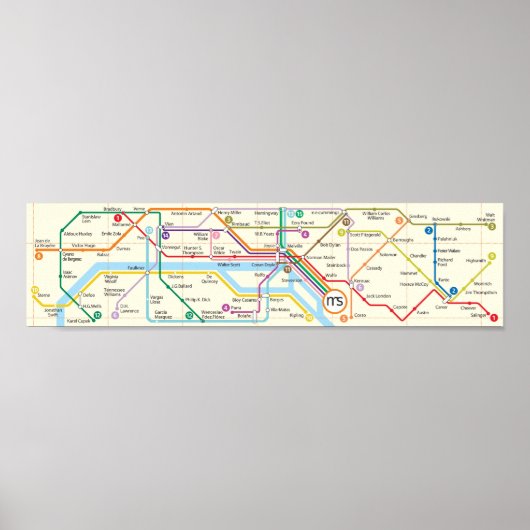 Metro Literario Poster (Voorkant)
