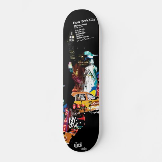 Metro New York City Persoonlijk Skateboard (Voorkant)