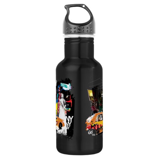 Metro New York City Waterfles (Achterkant)