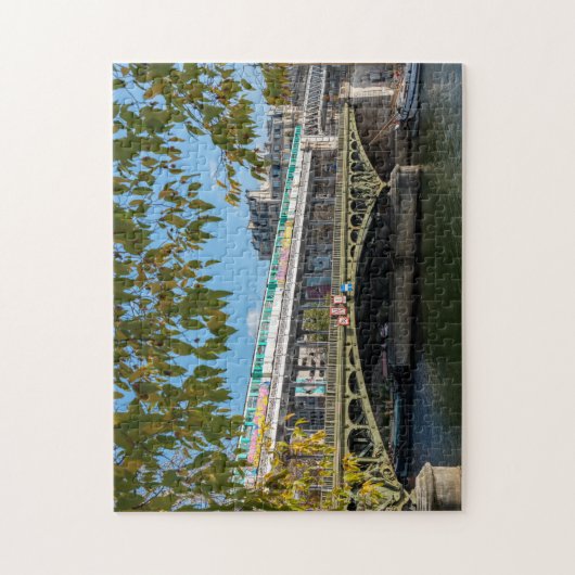 Metro op de Bir-Hakeim brug - Parijs, Frankrijk Legpuzzel (Verticaal)