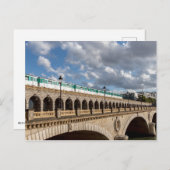 Metro oversteken Bercy brug - Parijs Briefkaart (Voorkant / Achterkant)