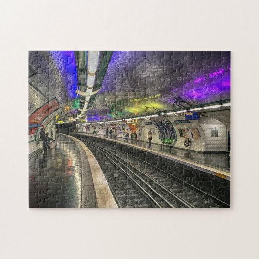 Metro Parijs. Legpuzzel (Horizontaal)