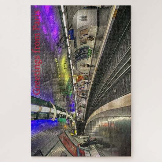 Metro Paris. Legpuzzel (Verticaal)