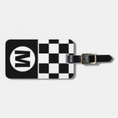 Metro Retro Monogram Bagagelabel (Voorkant horizontaal)