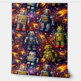 Metro robots in ruimte Galaxy patroon fonds C5 beh Behang